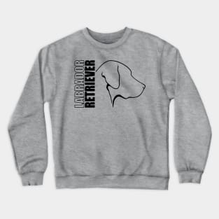 Proud Labrador Retriever profile dog lab mom Crewneck Sweatshirt